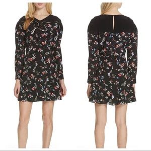 Tanya Taylor Nyla Floral Clusters Silk Dress